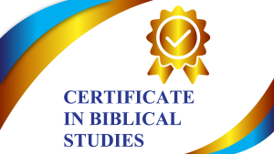 MODULE 2. Certificate in Biblical Studies